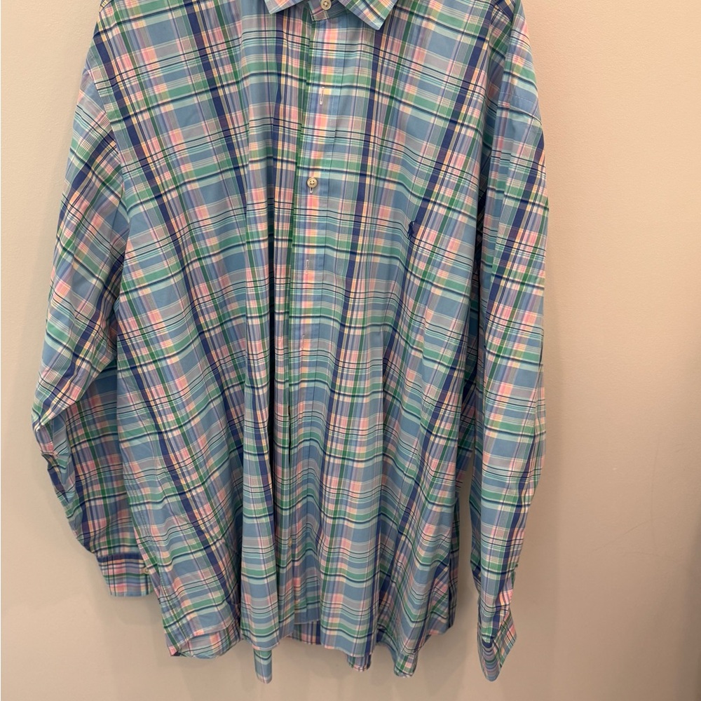 Polo Ralph Lauren Men's Summer Blues Plaid Shirt